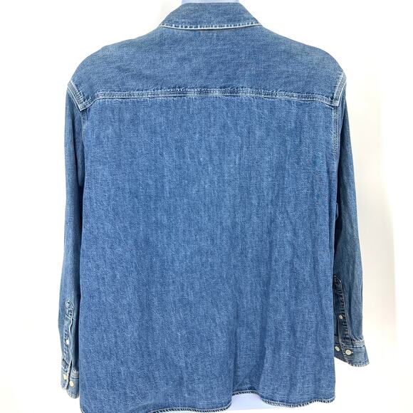 Vintage Lauren Ralph Lauren Womens Denim Button Up Shirt Size 2XL **READ** - Picture 2 of 6